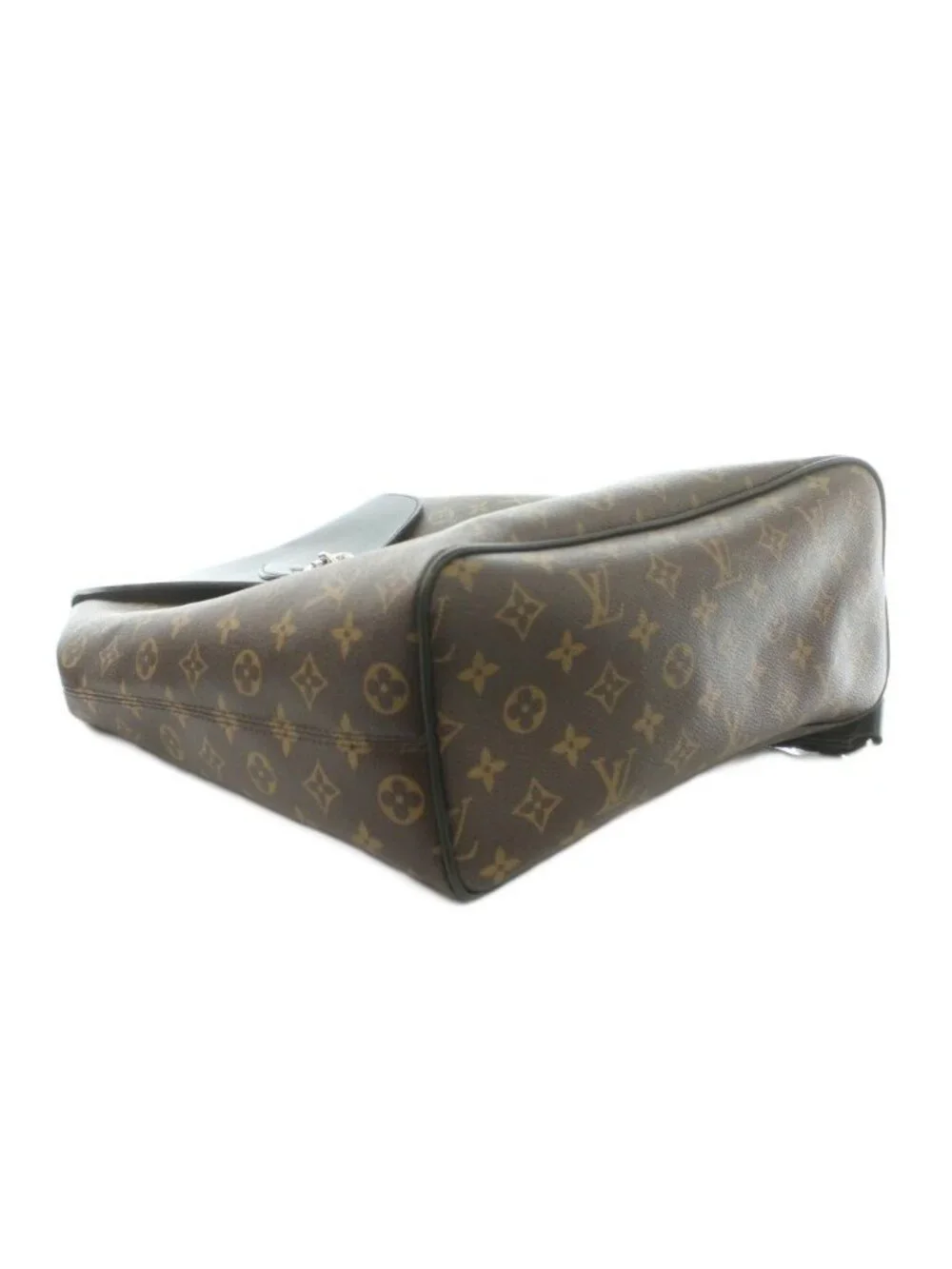 Louis Vuitton Monogram Macassar Parc Backpack Canvas Logo Contrast Brown Black